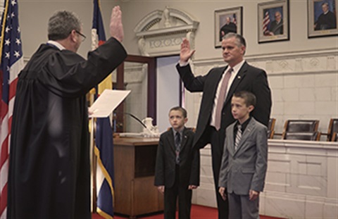 Michael Rourke Sworn In